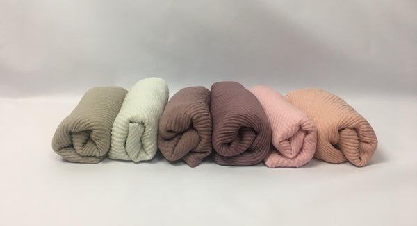 Textured bubble wrap scarf Soft Neutrals - AlSundus