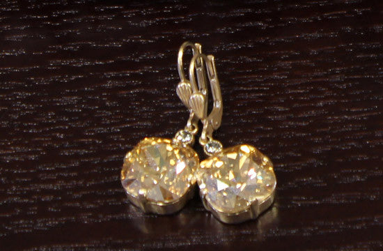 French Gold/Silver Plated Swarovski Drop Earrings - AlSundus