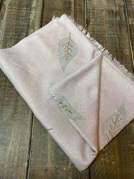 Dusty rose Rhinestone fancy shawl