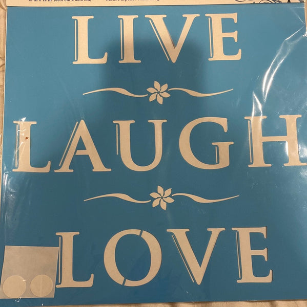 Live Love Laugh Stencil