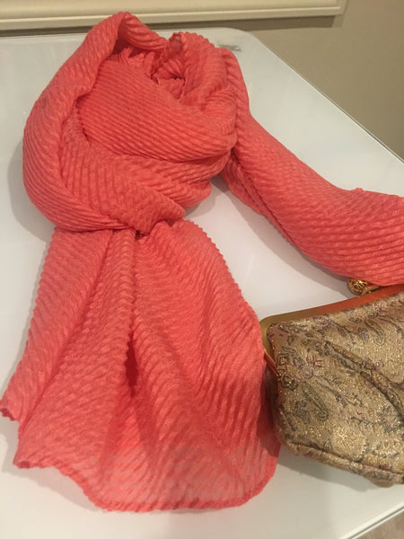 Wave textured scarf wrap hijab shawl turban - AlSundus