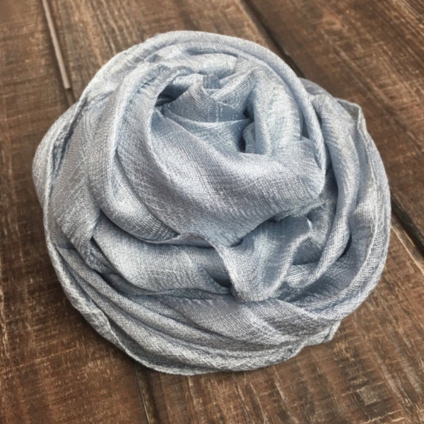 Soft Silk and Linen Blend shawl